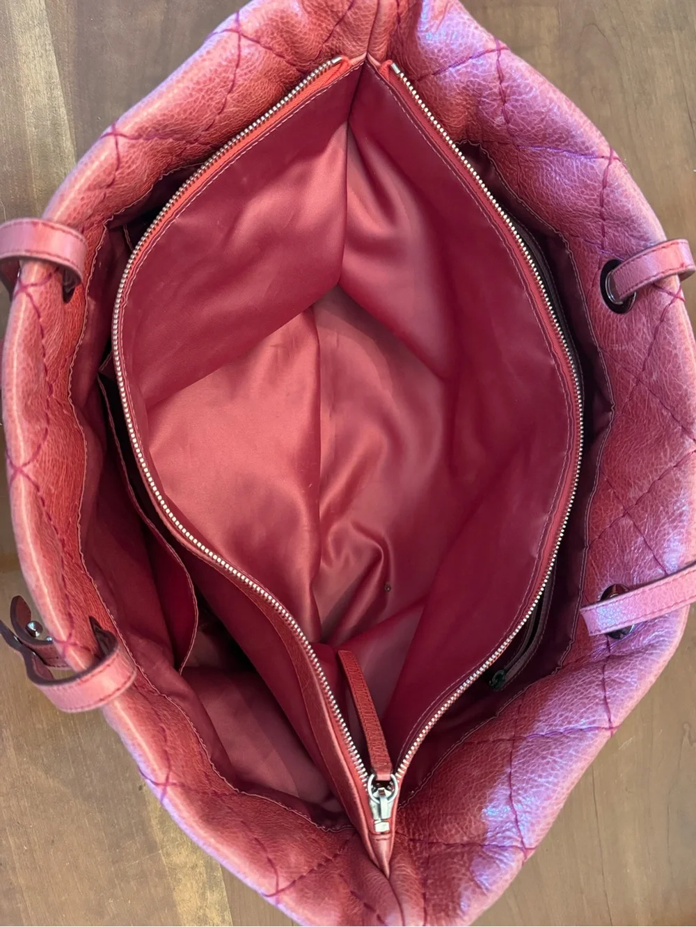 Chanel Large On the Road Tote Pink Leather Bag